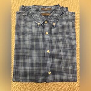 Daniel Cremieux Blue Plaid Cotton Shirt